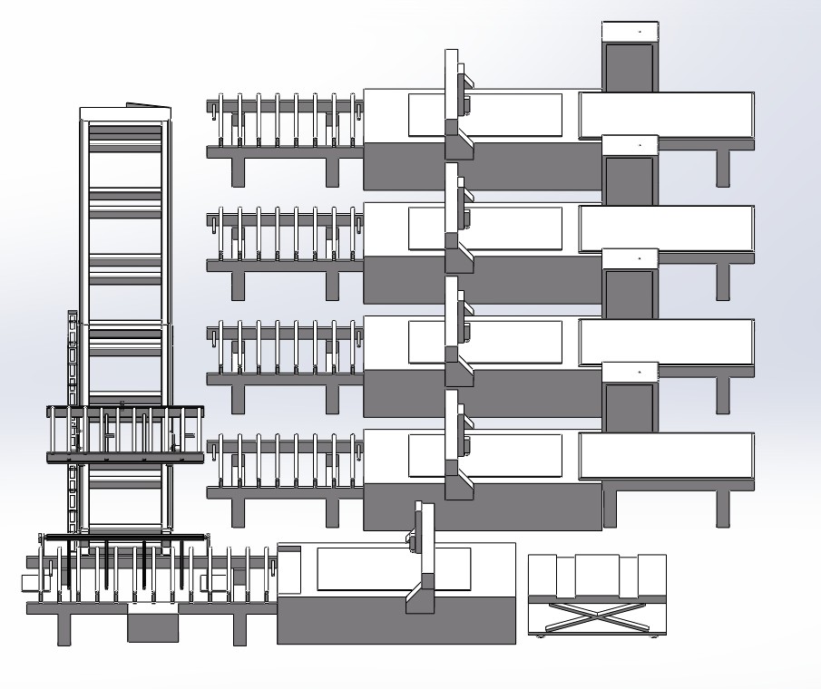 Línea de producción de muebles de panel M20(1+4)